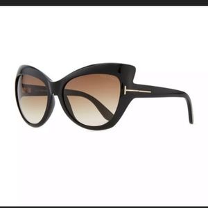 Tom Ford Women's Bardot Cat-Eye Sunglasses Black